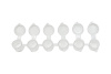 Баночки для краски в спайках 6х3 ml - упаковка 1.200 спаек