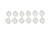 Баночки для краски в спайках 6х3 ml - упаковка 1.200 спаек